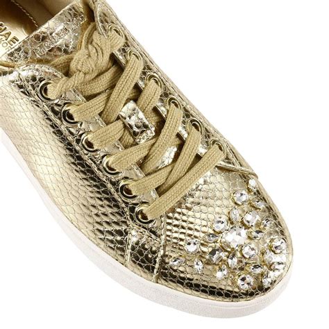 michael kors sneaker damen gold|Michael Kors gold sneakers women.